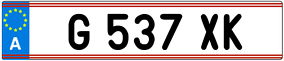 Truck License Plate